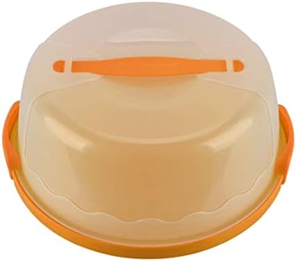 KUYYFDS Taşınabilir Kek ve Kek Taşıyıcı / Saklama Kabı, 10.4 Çap, Yarı Saydam Kubbe, Kek, Kek, Turta veya Diğer Tatlıları