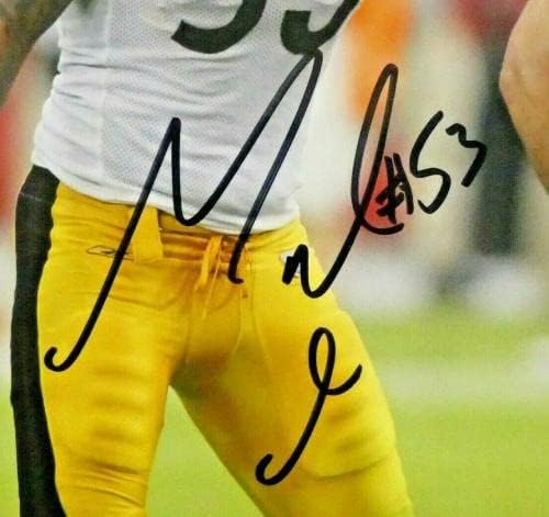 Maurkice Pouncey, JSA COA İmzalı NFL Fotoğrafları ile 8x10 Fotoğraf İmzaladı