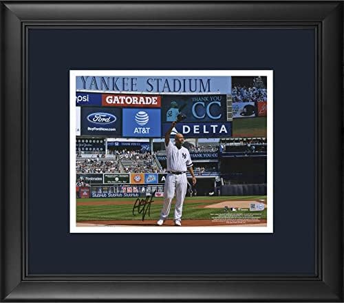 CC Sabathia New York Yankees Çerçeveli İmzalı 8 x 10 Kapak Ucu Fotoğrafı - İmzalı MLB Fotoğrafları