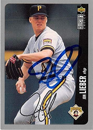 İmza Deposu 619656 Jon Lieber İmzalı Beyzbol Kartı-Pittsburgh Pirates - 1996 Üst Güverte No. 262 Gümüş İmza Sürümü