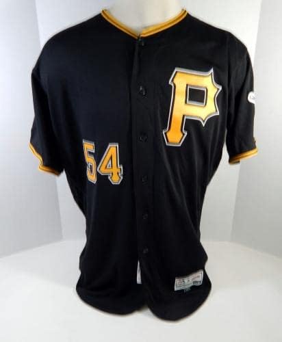 2019 Pittsburgh Pirates Ray Searage 54 Oyun Verilen Siyah Jersey 150 Yama 48 30 - Oyun Kullanılan MLB Formaları