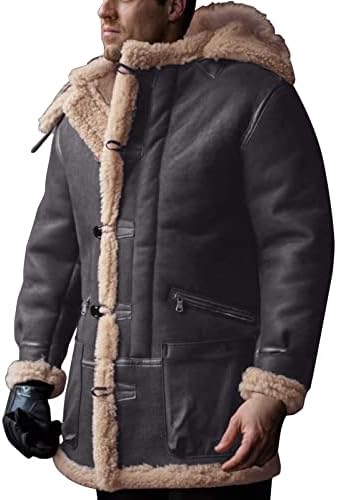 Erkek Kışlık Ceketler, Kar Ceket Ağır Düzenli Pamuklu Ceket Erkek Kirpi polar ceket ve mont