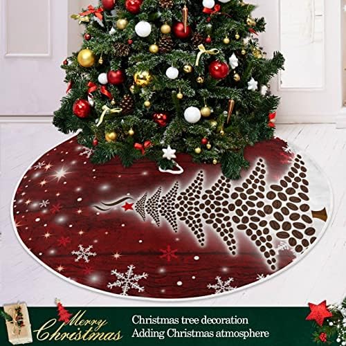 Noel Ağacı Kahve Çekirdekleri Noel Ağacı Etek 36 inç Ev Dekor için Noel Ağacı Etek Mat için Noel Ağacı Süsleri Tatil