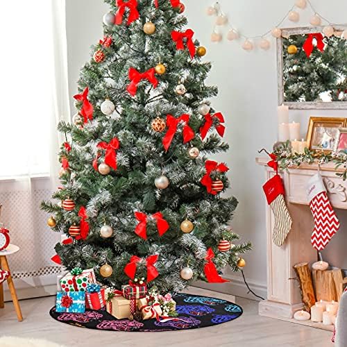 vısesunny Noel Ağacı Mat Renkli Kaplan Hayvan Ağacı Standı Mat Zemin Koruyucu Emici Ağacı Standı Tepsi Mat Zemin Koruma