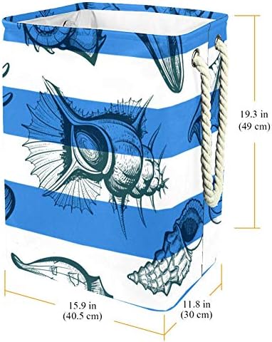 Inhomer Deniz Kabuğu Dikenli Kroki Desen 300D Oxford PVC Su Geçirmez Giysiler Sepet Büyük çamaşır sepeti Battaniye