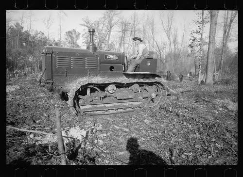 HistoricalFindings Fotoğraf: Arazi temizliği, Tarım Ekipmanları, Traktör, Prince George's County,Maryland, 1935