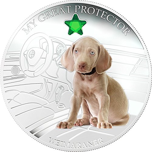 2013 Fiji-Köpekler ve Kediler-Sürüm 3-Büyük Koruyucum-Weimaraner - 1oz-Gümüş Sikke-2 $Dolaşımsız