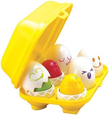 TOMY Toomies Hide & Squeak Paskalya Yumurtaları Yürümeye Başlayan Çocuk Oyuncakları - Eşleştirme ve Sıralama öğretici