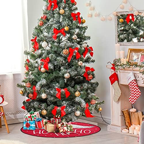 visesunny Merry Christmas Noel Baba Bıyık Noel Ağacı Mat Ağacı Standı Mat Zemin Koruyucu Emici Ağacı Standı Tepsi