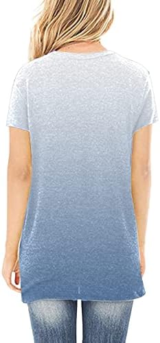 Üst Kadın Sonbahar Yaz Kısa Kollu 2023 Giyim Moda V Boyun Pamuk Grafik Gevşek Fit Bluz Tee Kadınlar için DX DX
