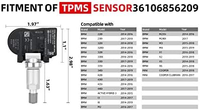 36106856209 433MHz Lastik Basıncı İzleme Sistemi (TPMS) Sensörü MİNİ Cooper ile uyumlu BMW İ3 İ8 X1 X2 X5 X6 M2 M235İ
