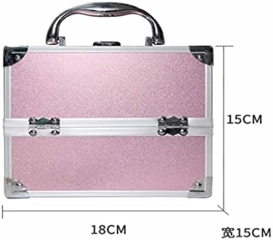 QUANJJ Büyük Kapasiteli Bavul Bayanlar Seyahat Kozmetik Çantası Tırnak Güzellik Kutusu Makyaj alet saklama kutusu