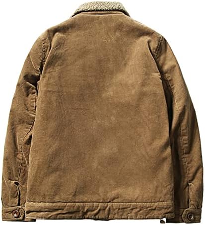 Erkekler için ceketler Kadife erkek Pamuklu portmanto Yaka Rahat Ceket Üst sıcak tutan kaban Ceketler