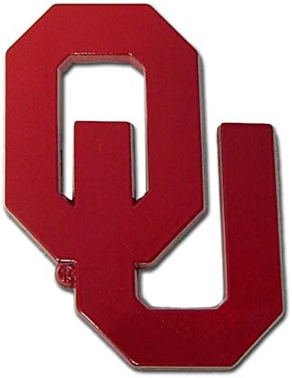 Oklahoma Üniversitesi Sooners Metal Oto Amblemi (Kıpkırmızı)
