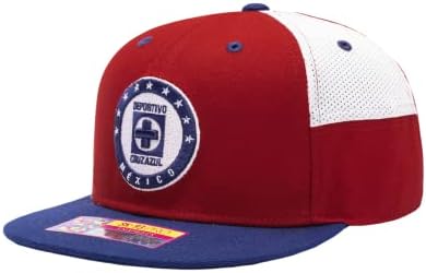 Fan Mürekkep Cruz Azul' Mondrian ' Ayarlanabilir Snapback Şapka / Kap / Kırmızı Mavi