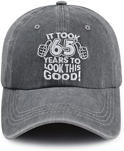 Xucamty Aldı 65 Yıl Bakmak için Bu İyi Şapka, Ayarlanabilir Pamuk İşlemeli 65th Doğum Günü Hediyeleri beyzbol şapkası