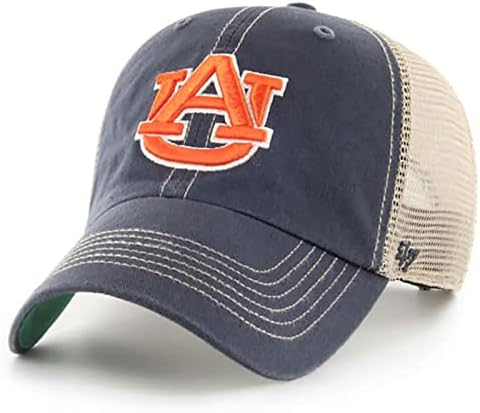 '47 Auburn Tigers Mens Womens Trol Temizlemek Ayarlanabilir Snapback Donanma Takım Renk Logo Şapka
