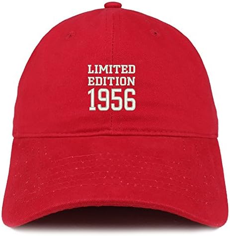 Trendy Giyim Mağazası Sınırlı Sayıda 1956 İşlemeli Doğum Günü Hediyesi Fırçalanmış Pamuklu Şapka
