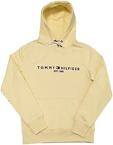 Tommy Hilfiger Erkek Polar Astarlı Logo Kapüşonlu Siyah