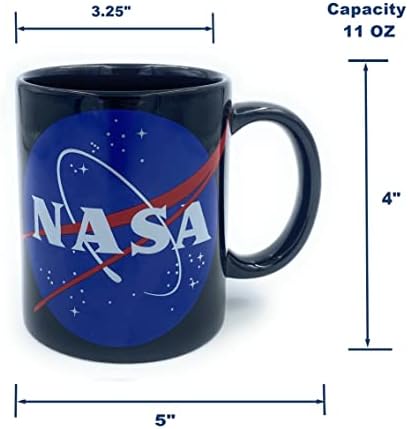 NASA Siyah Kahve Kupalar Seramik NASA Çay Bardağı NASA Resmi Logo Hatıra kupa bardak Uzay Hayranları için Hediyeler