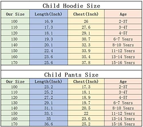UMocan Çocuk Anime Hoodie ve koşu pantolonları Seti-Yu-Gi-Oh Grafik Uzun Kollu Eşofman Kapüşonlu Sweatshirt