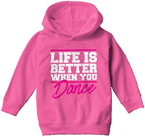 Dans Ederken Hayat daha İyidir-Dansçı Yürümeye Başlayan Çocuk / Gençlik Polar Kapüşonlu Sweatshirt