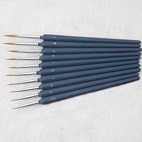 FLOYINM Guaj Suluboya Siyah Kanca Hattı Kalem Seti Zamanlı Kalem Yumuşak Çok İnce Akrilik Fırça Sanat Malzemeleri