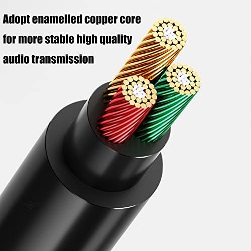 Warmstor RCA AUX Kablosu 6.6 FT( 2 Paket), 3.5 mm 1/8 ila 2-Erkek RCA Kulaklık adaptör jak Stereo Ses Y Splitter Kablosu