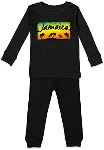 Jamaika Palmiye Ağaçları-Jamaikalı Çocuk Gömlek ve Pantolon Seti