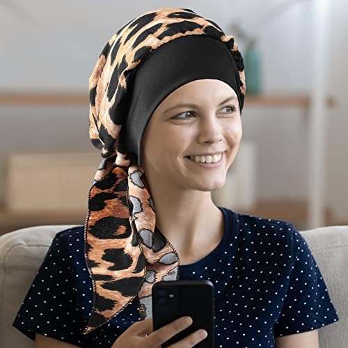 Hercicy 6 Adet Kemo Başkanı Sarar Kadınlar için Türban Kanseri başörtüsü Headwraps Kafatası Kapak Bandanalar Kızlar