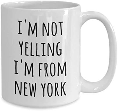 New Yorker Kahve Kupa Ben Değilim Bağırıyor ben gelen New York çay bardağı Hediye için bir New Yorker