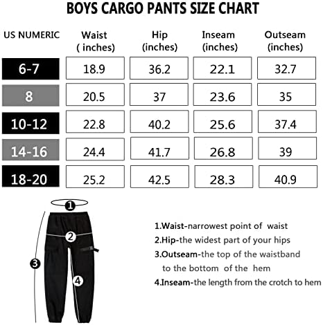 Erkek Kargo Pantolon Pamuk rahat pantolon Elastik Bel Yürüyüş okul üniforması Sweatpants Joggers
