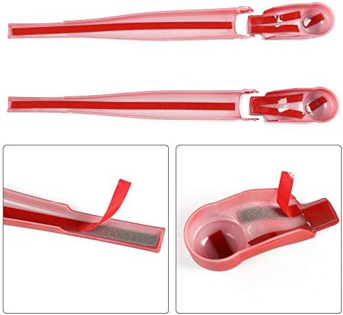 2 adet Ön Cam cam sileceği Bıçak ayar kapağı 2018 JEE Wrangler JL Kırmızı