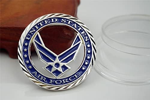 ABD Ordusu Fan Rozeti Serisi ABD Hava Kuvvetleri Logosu hatıra parası USAF Renk Emaye Sikke İçi Boş Hatıra Madalyası