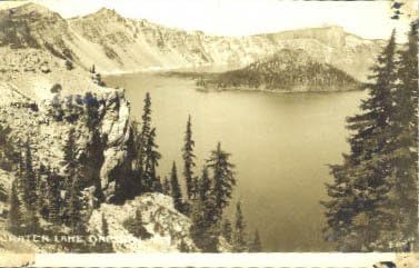 Krater Gölü, Oregon Kartpostalı