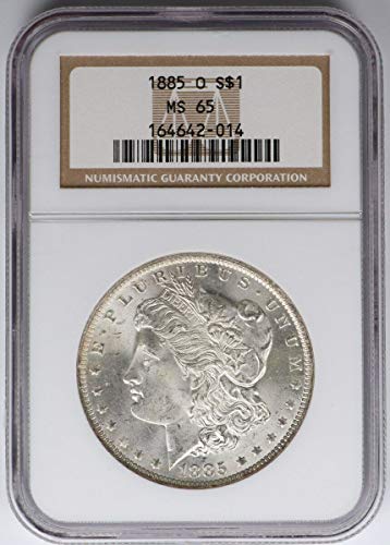 Sertifikalı Morgan Gümüş Dolar 1885-O MS65 NGC