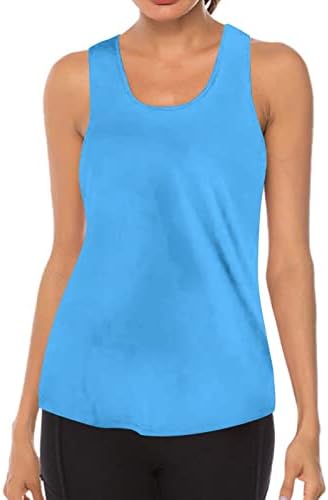Kapşonlu batik gömlek kadın Bayan Egzersiz O Boyun Kolsuz Nefes Backless Tankı Yoga Gömlek Tops