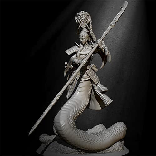 ETRİYE 75mm 1/24 Reçine Modeli Fantezi Yılan İblis Kadın Samurai die-cast Asker model seti (kendinden Montajlı ve