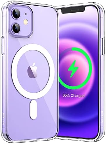 JETech Manyetik Kılıf iPhone 12/12 Pro 6.1 inç ile Uyumlu MagSafe Kablosuz Şarj, Darbeye Dayanıklı Telefon Tampon