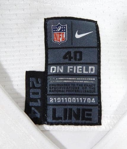 2014 San Francisco 49ers Brandon Lloyd 84 Oyunu Yayınlandı Beyaz Forma 40 282-İmzasız NFL Oyunu Kullanılmış Formalar