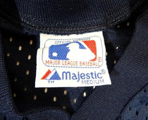 1983-90 California Angels Boş Oyun Yayınlandı Mavi Forma Vuruş Uygulaması M 746 - Oyun Kullanılmış MLB Formaları