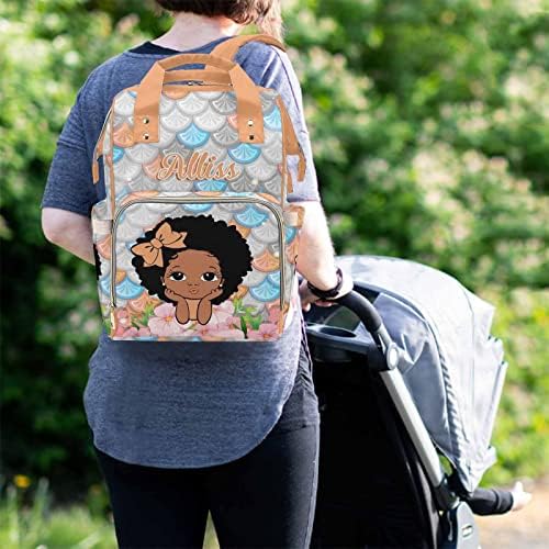 Kişiselleştirilmiş Sevimli bebek bezi sırt çantası Adı,Özel Anne Hemşirelik Bebek Çantası, Hediye için Yeni Anne Yenidoğan