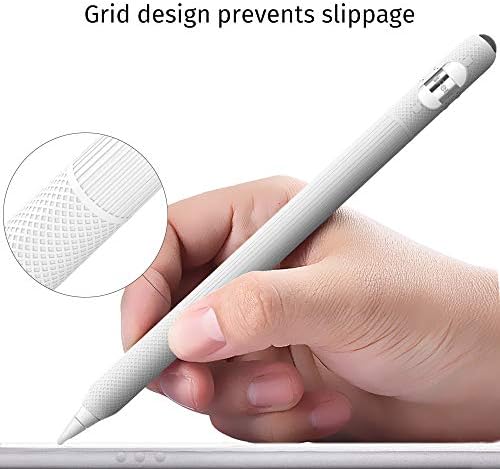 AWINNER Silikon Karikatür Kılıf Apple Kalem Tutucu Kol Cilt Cep Kapak Aksesuarları ile Uyumlu iPad Pro için,yumuşak