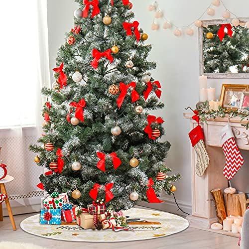 Oarencol Şükran Neşeli Türkiye Kabak Noel Ağacı Etek 36 inç Noel Tatil Parti Ağacı Mat Süslemeleri