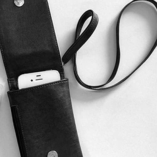Okyanus Beyaz kuş Deniz Resim Telefon cüzdan çanta asılı cep kılıfı siyah cep