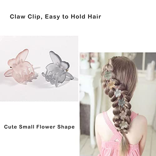 Küçük Kelebek Saç Klipleri, 12 Paket Mini Çiçek pençe klipsleri, Saç Şekillendirici Aksesuarları Çocuklar için, Kadınlar,