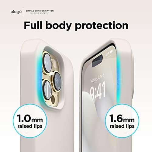 elago iPhone 14 Pro Kılıf ile Uyumlu, Sıvı Silikon Kılıf, Tam Vücut Koruyucu Kapak, Darbeye Dayanıklı, İnce Telefon