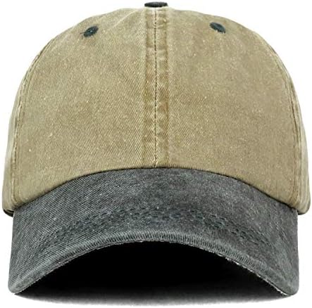 Trendy Giyim Mağazası Düşük Profilli Yapılandırılmamış Pigment Boyalı İki Tonlu Beyzbol Şapkası