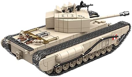 Lingxuinfo 1031 ADET+ Askeri Tank Modeli Yapı Taşları, WW2 Askeri Silahlı Piyade Tankı Modeli ile Çift Kokpit, yetişkin