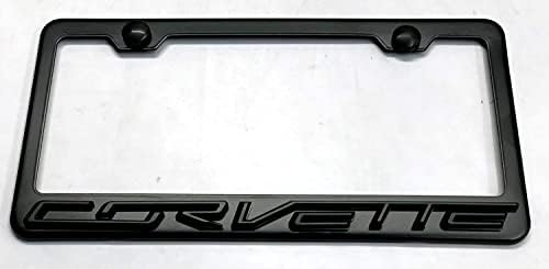 Lolosale Özel Yükseltilmiş 3D Amblemi Paslanmaz çelik Plaka Etiketi krom çerçeve Pas Geçirmez Cıvata Kapaklar Chevy-Corvette
